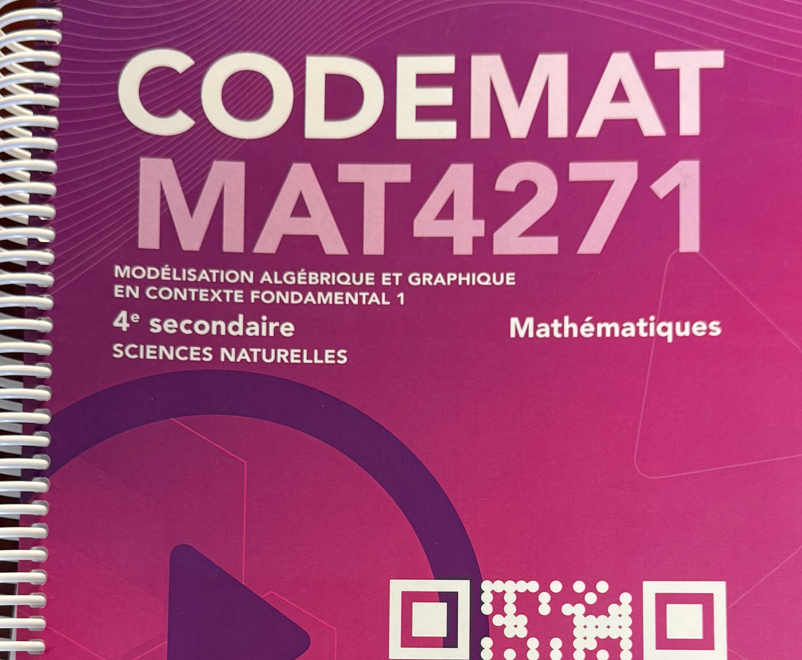 MAT-4271-2 Modélisation algébrique et graphique en contexte fondamental 1